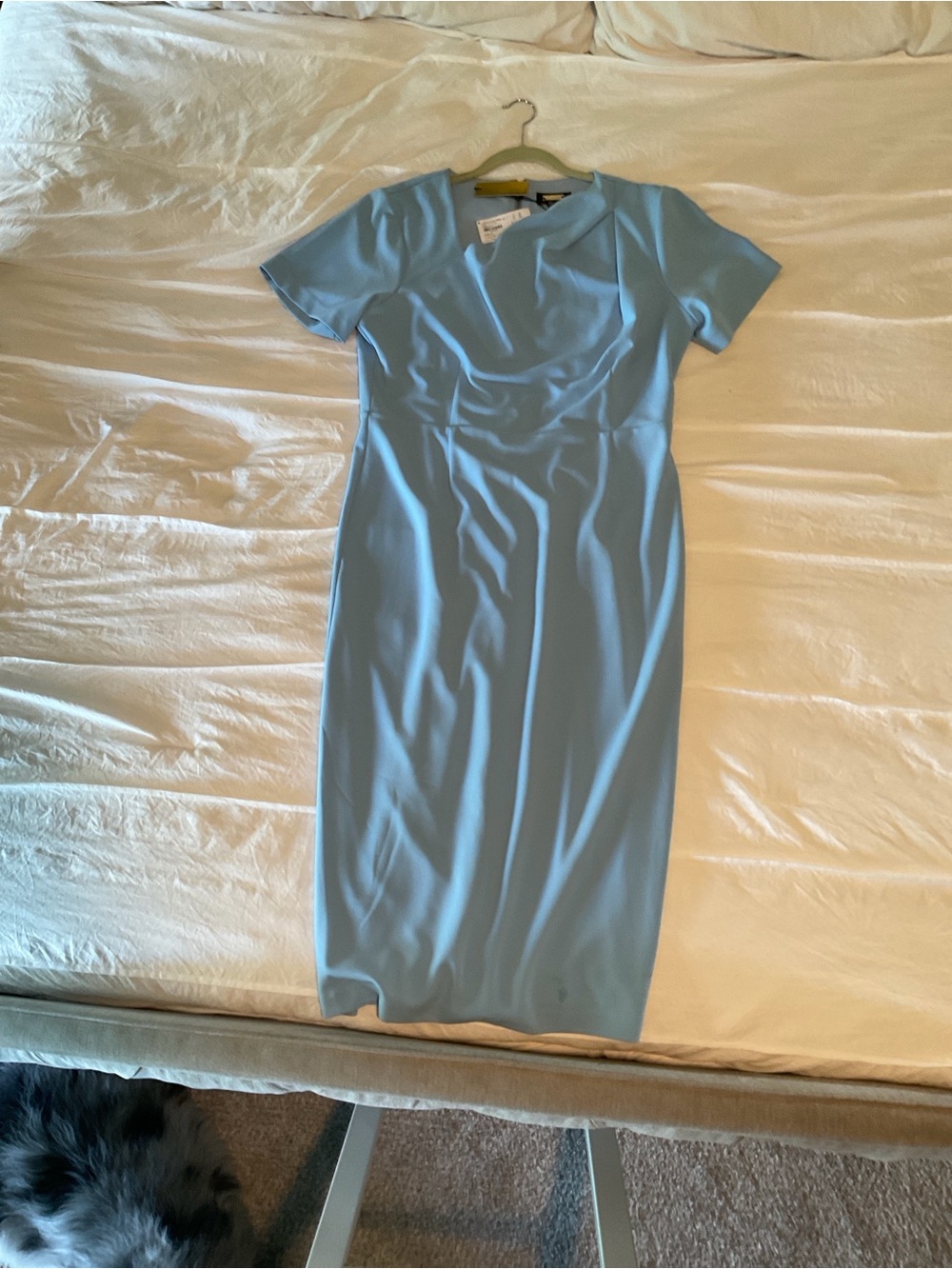 Alexia Admor Powder Blue Midi Sheath Dress